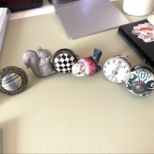 Anthropologie assorted dresser knobs